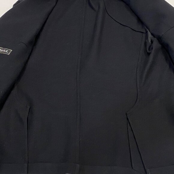 Scabal Black Wool Blazer Jacket Mens Size 54R Bespoke Made to Measure 3 Button - Picture 6 of 11